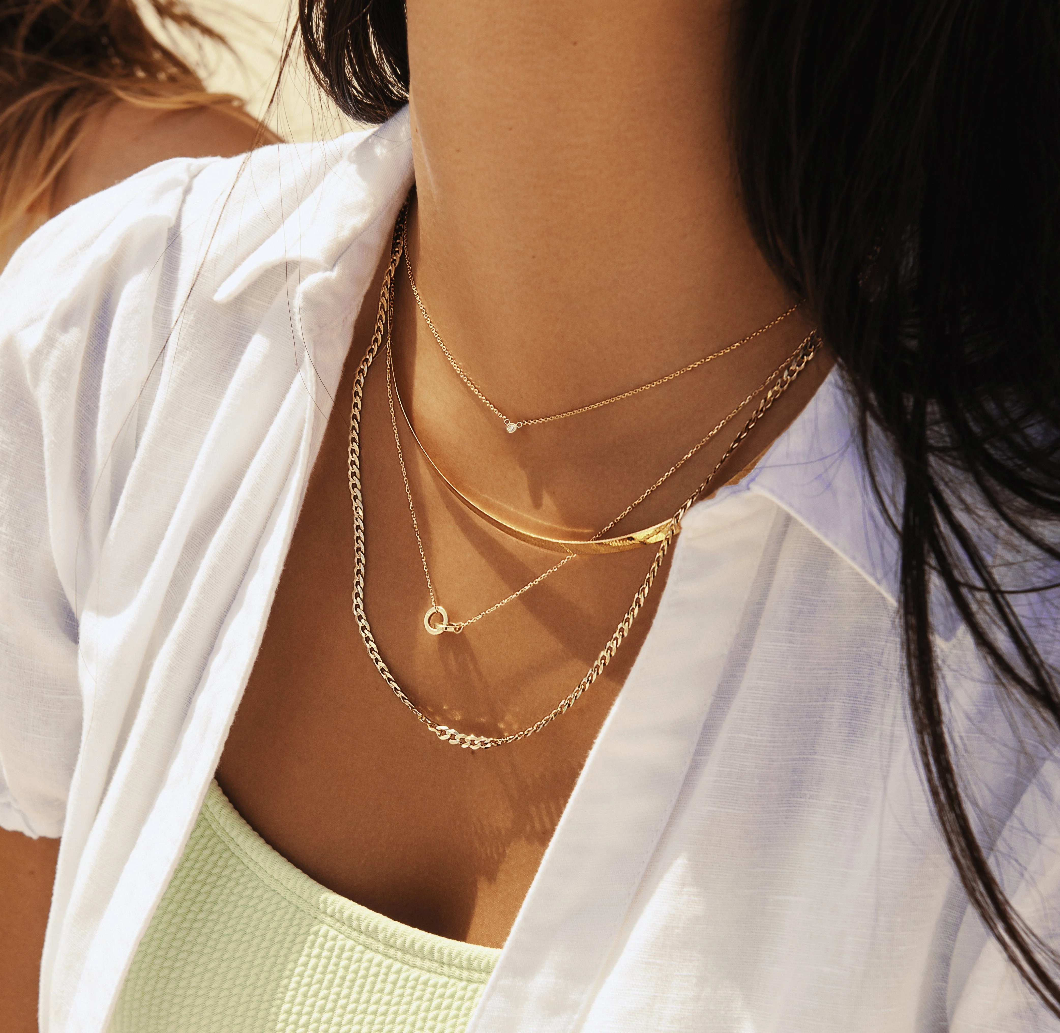 Mini Diamond Bezel Necklace - Image 26