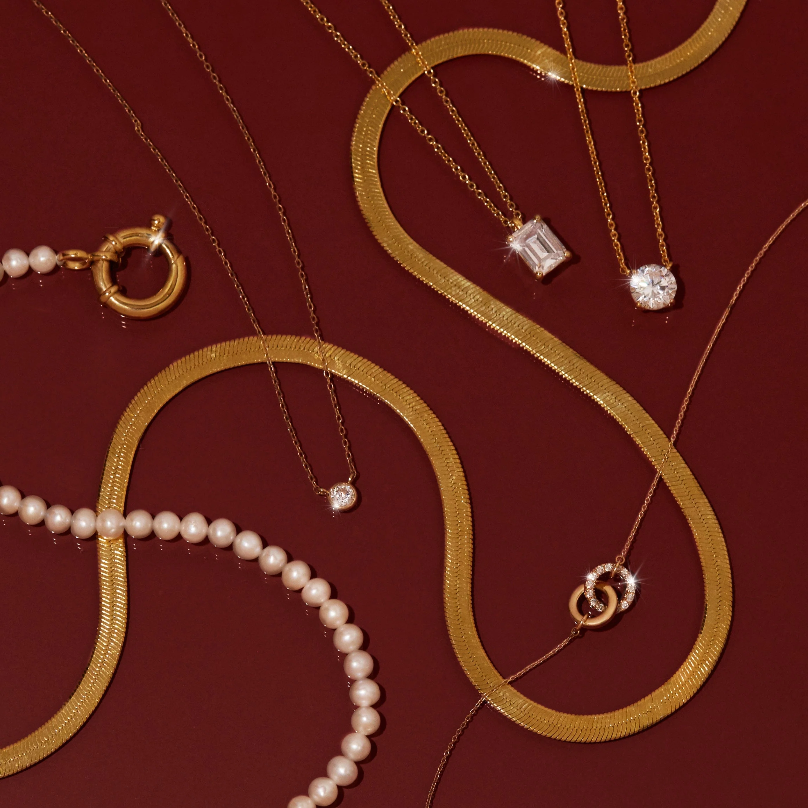 Mini Diamond Bezel Necklace - Image 28