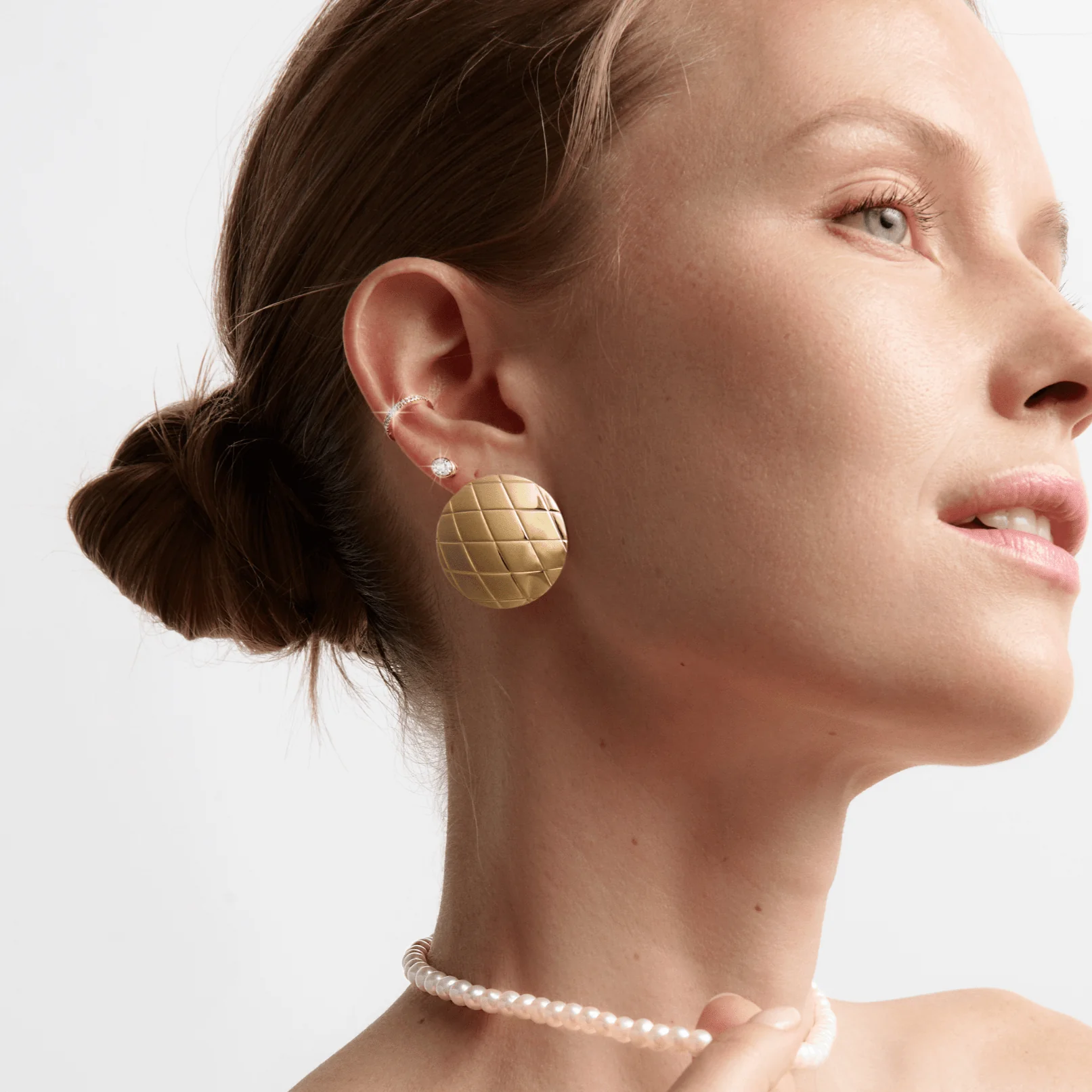 Mini Ear Cuff with Diamonds - Image 10