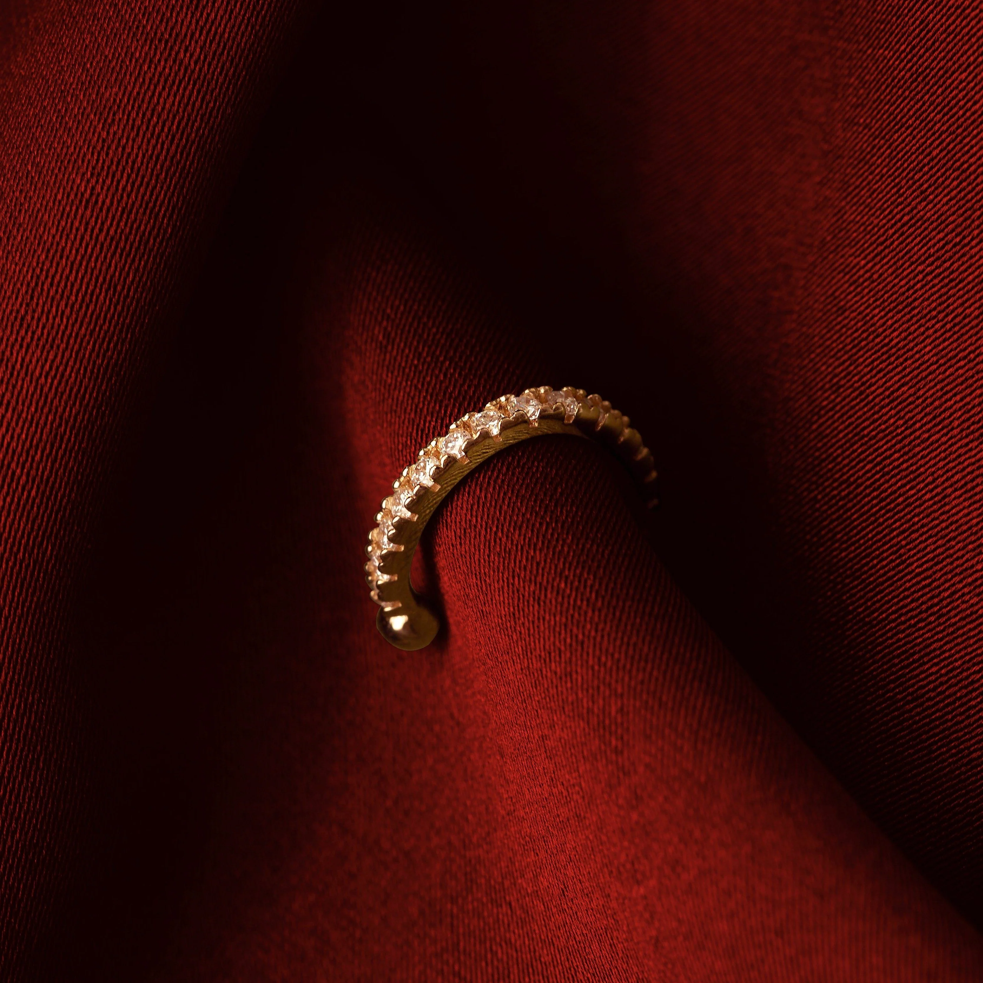 Mini Ear Cuff with Diamonds - Image 7
