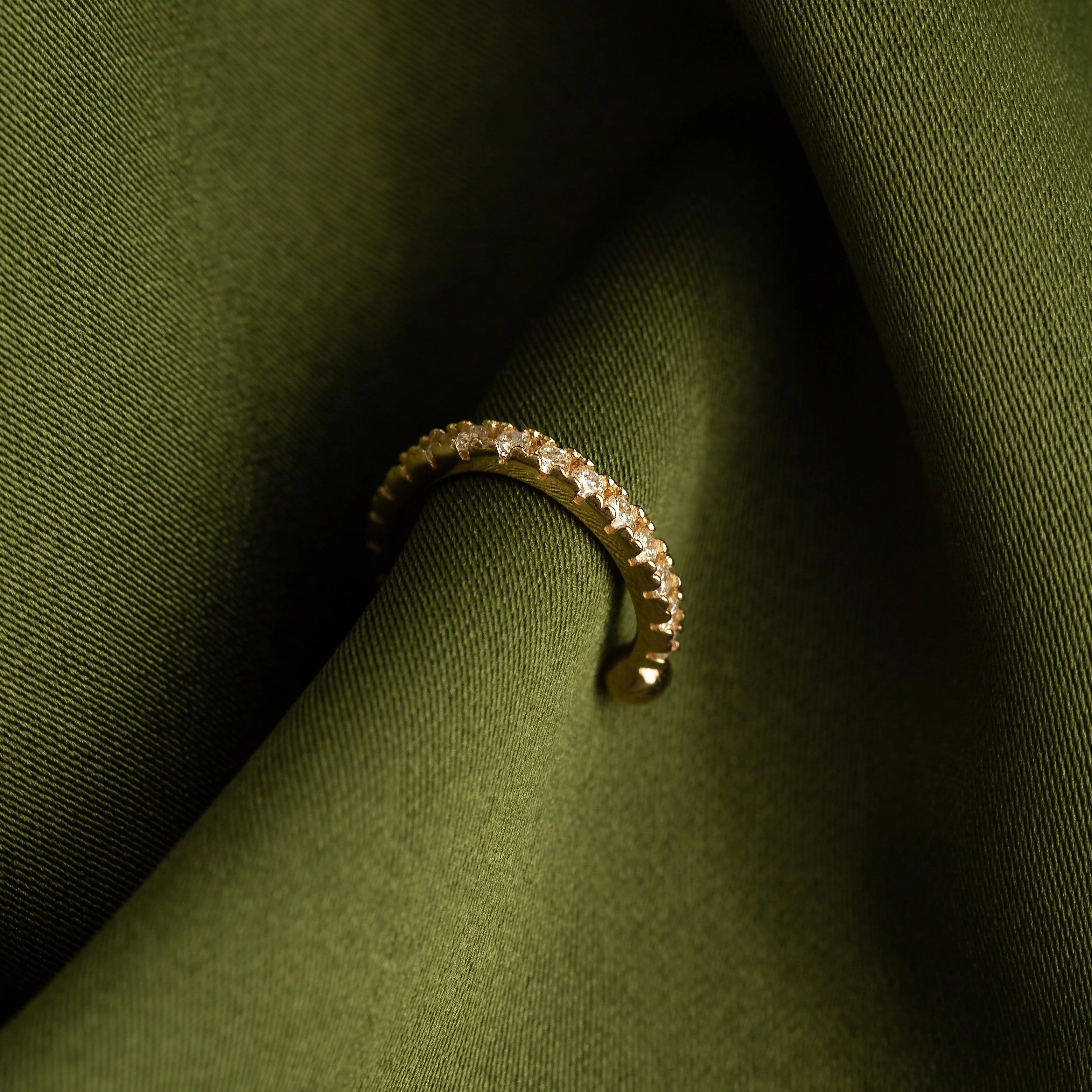 Mini Ear Cuff with Diamonds - Image 8