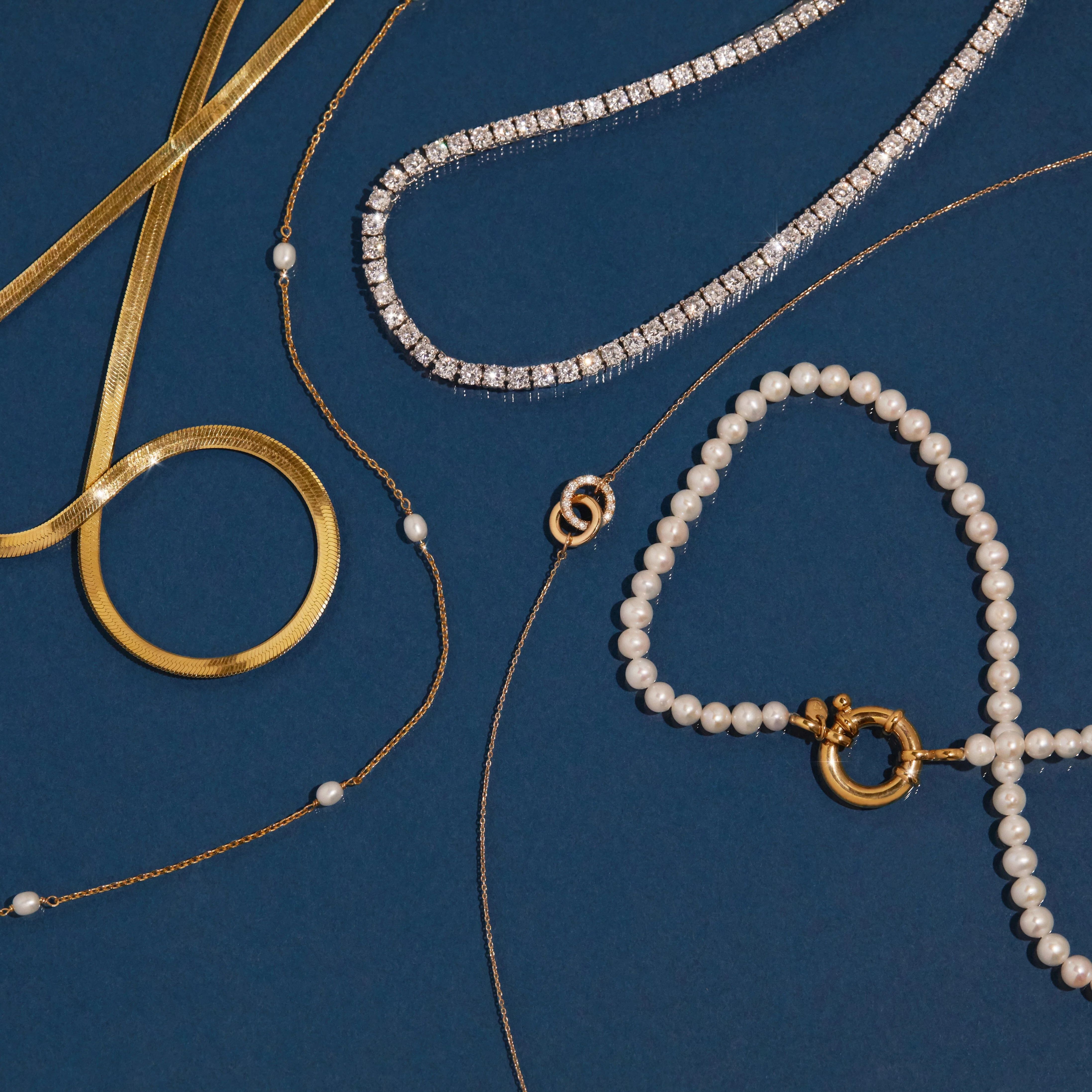 Organic Pearl Station Necklace - Image 6