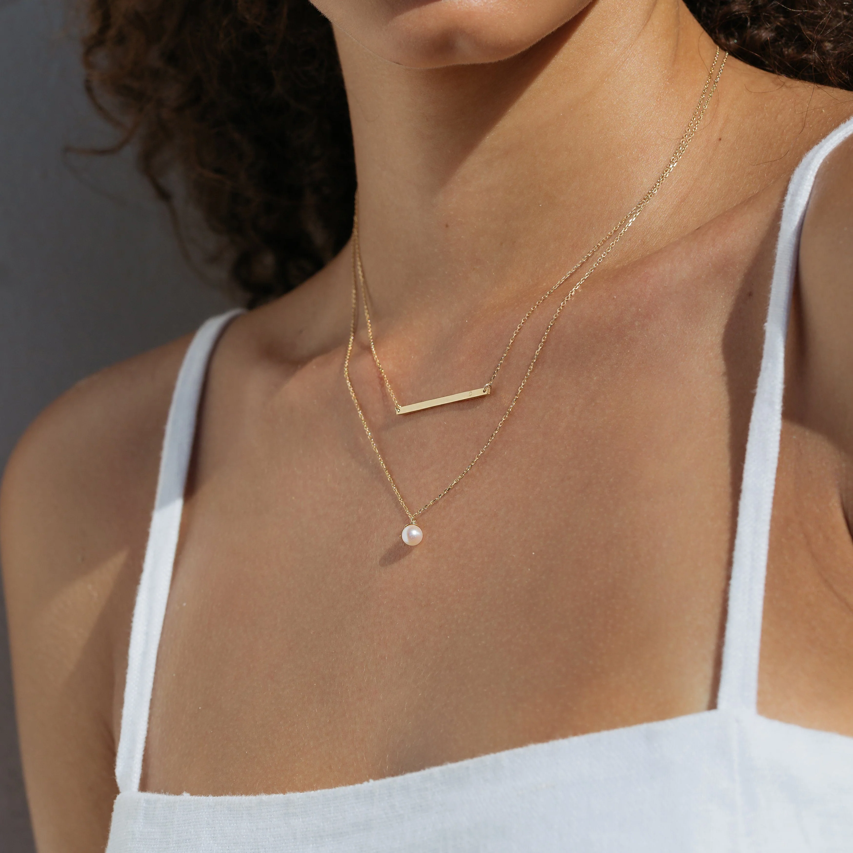 Simple Pearl Necklace - Image 8