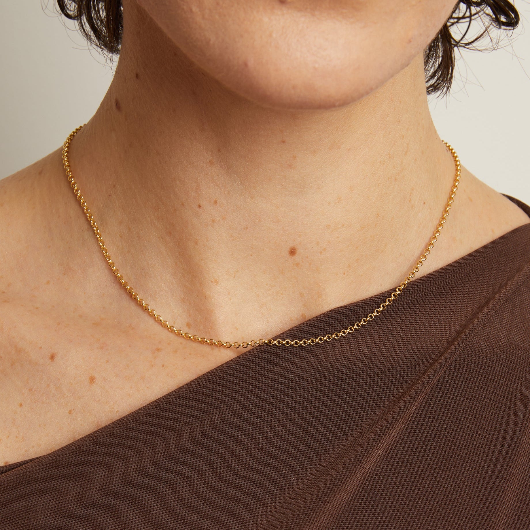 Small Rolo Chain Necklace - Image 5