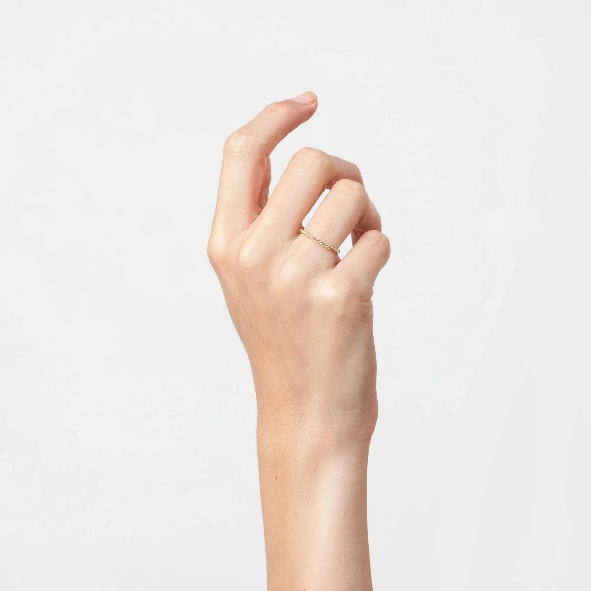 Thick Stackable Twist Ring - Image 8