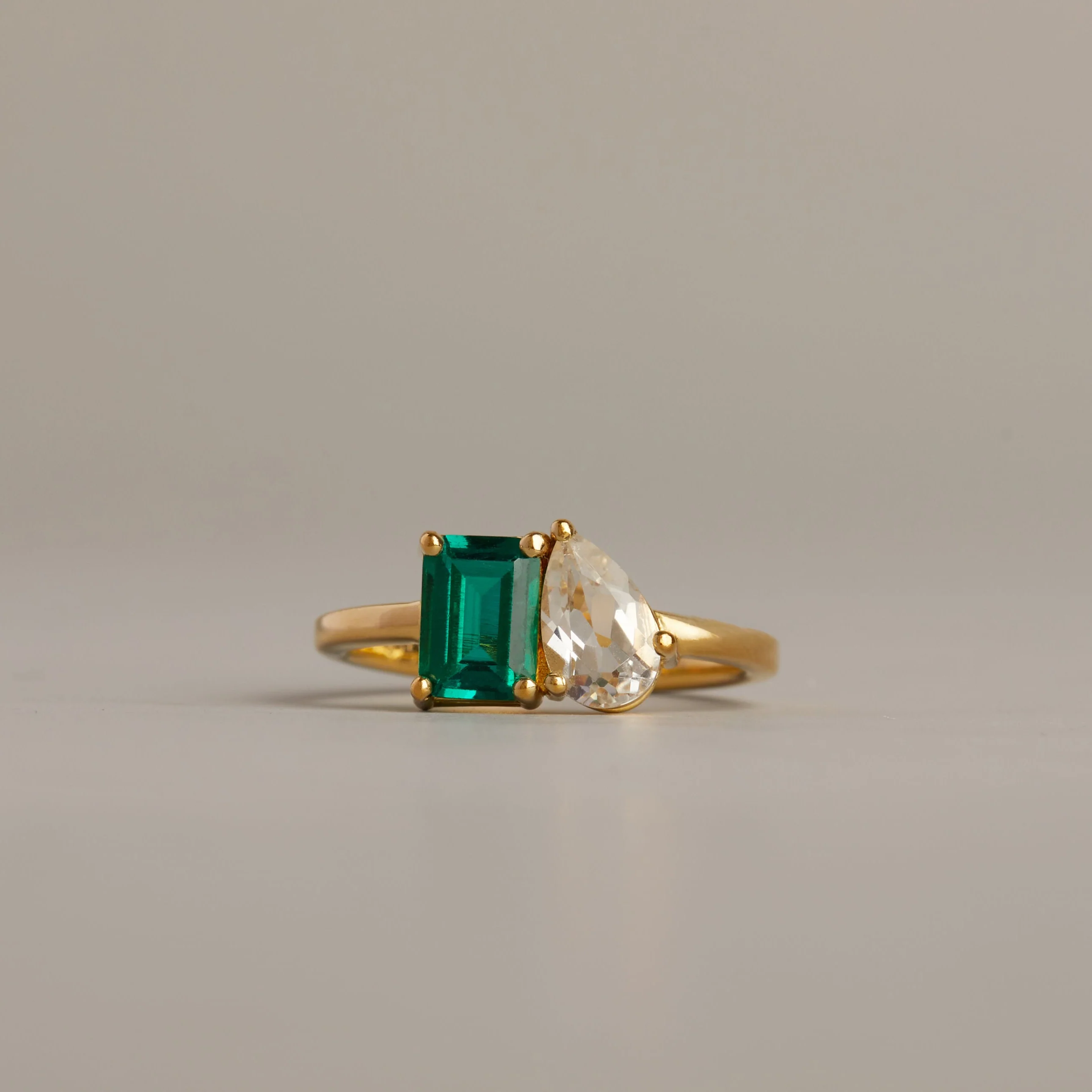 Toi et Moi Gemstone Classic Ring - Image 11