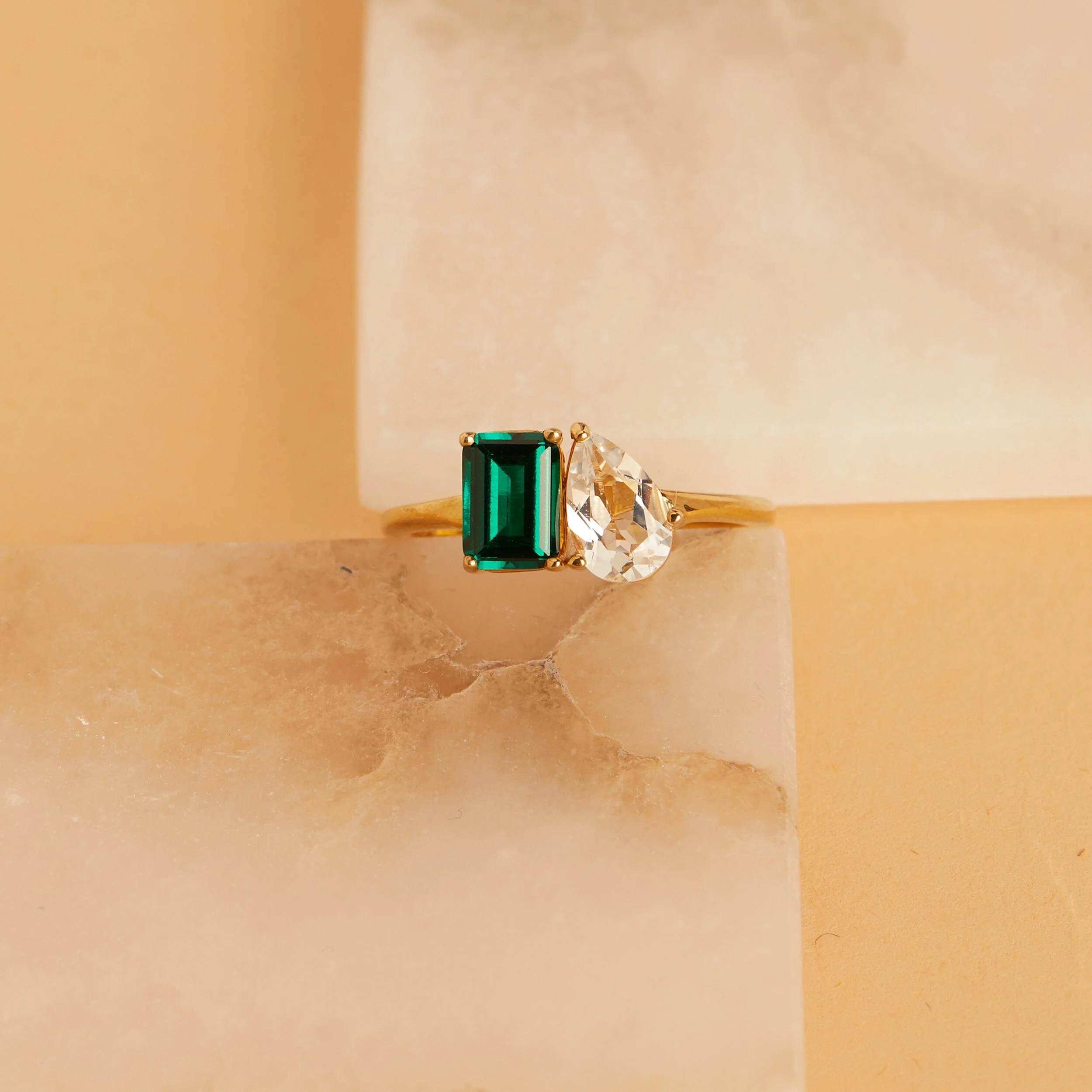 Toi et Moi Gemstone Classic Ring - Image 26