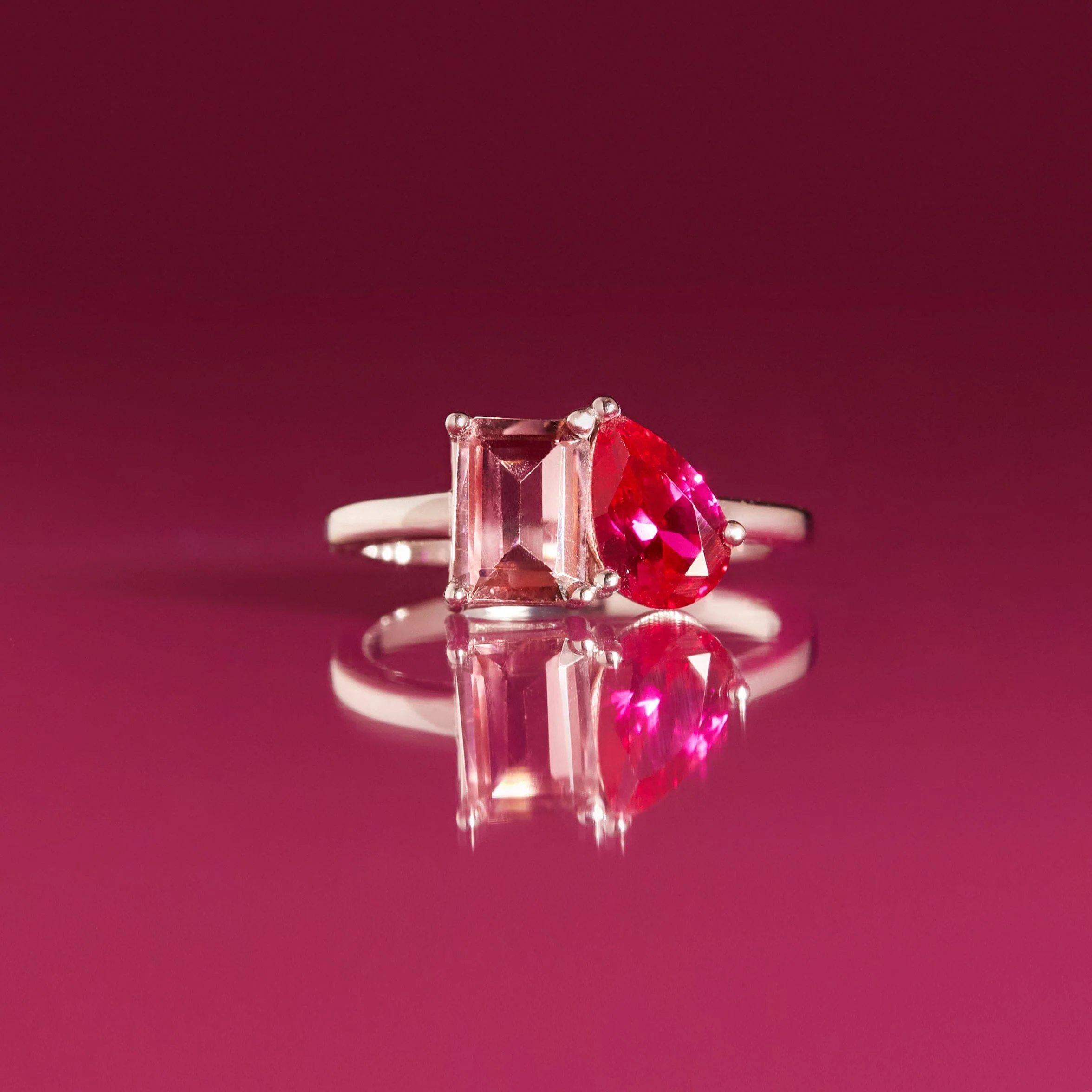 Toi et Moi Gemstone Classic Ring - Image 27