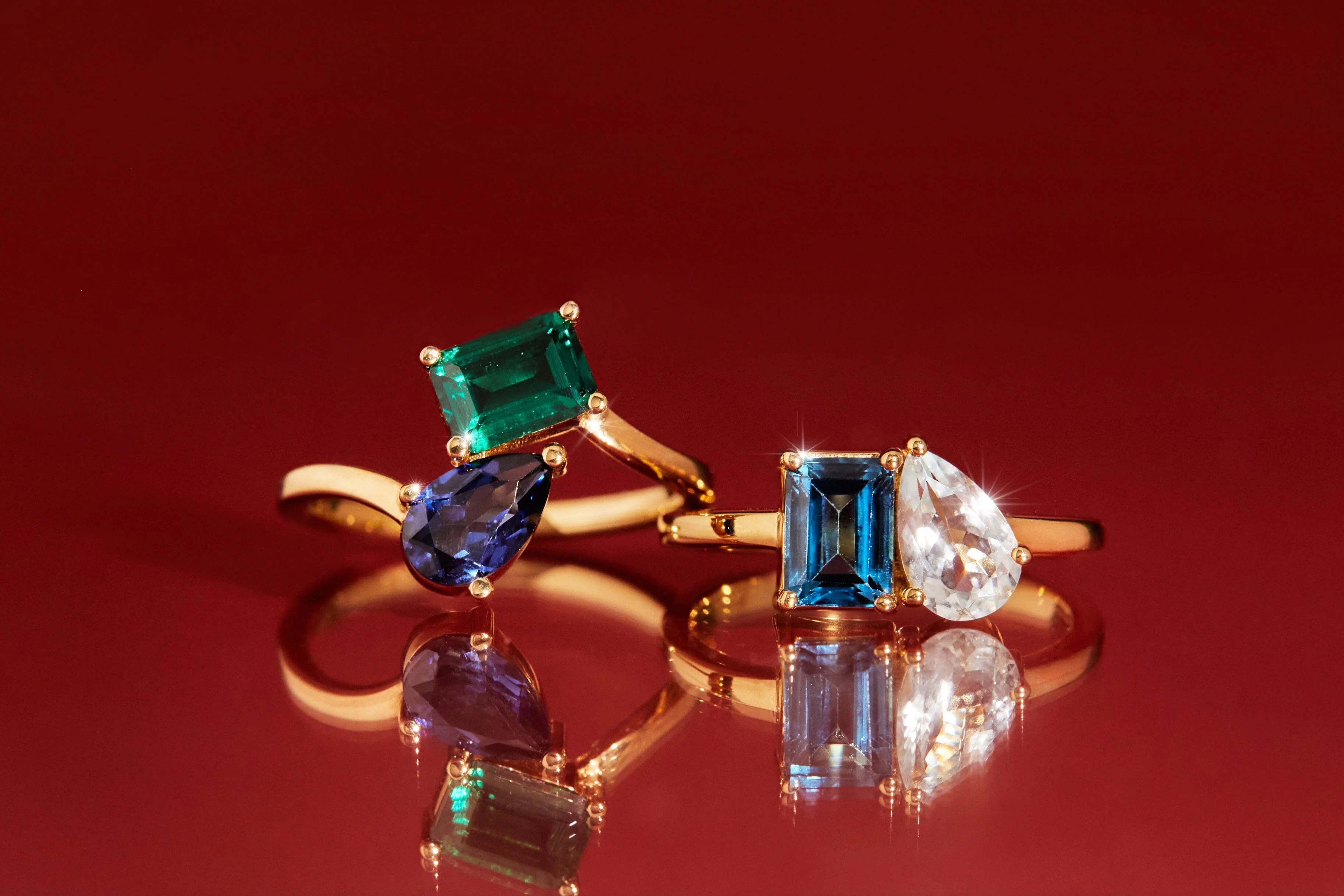 Toi et Moi Gemstone Classic Ring - Image 28