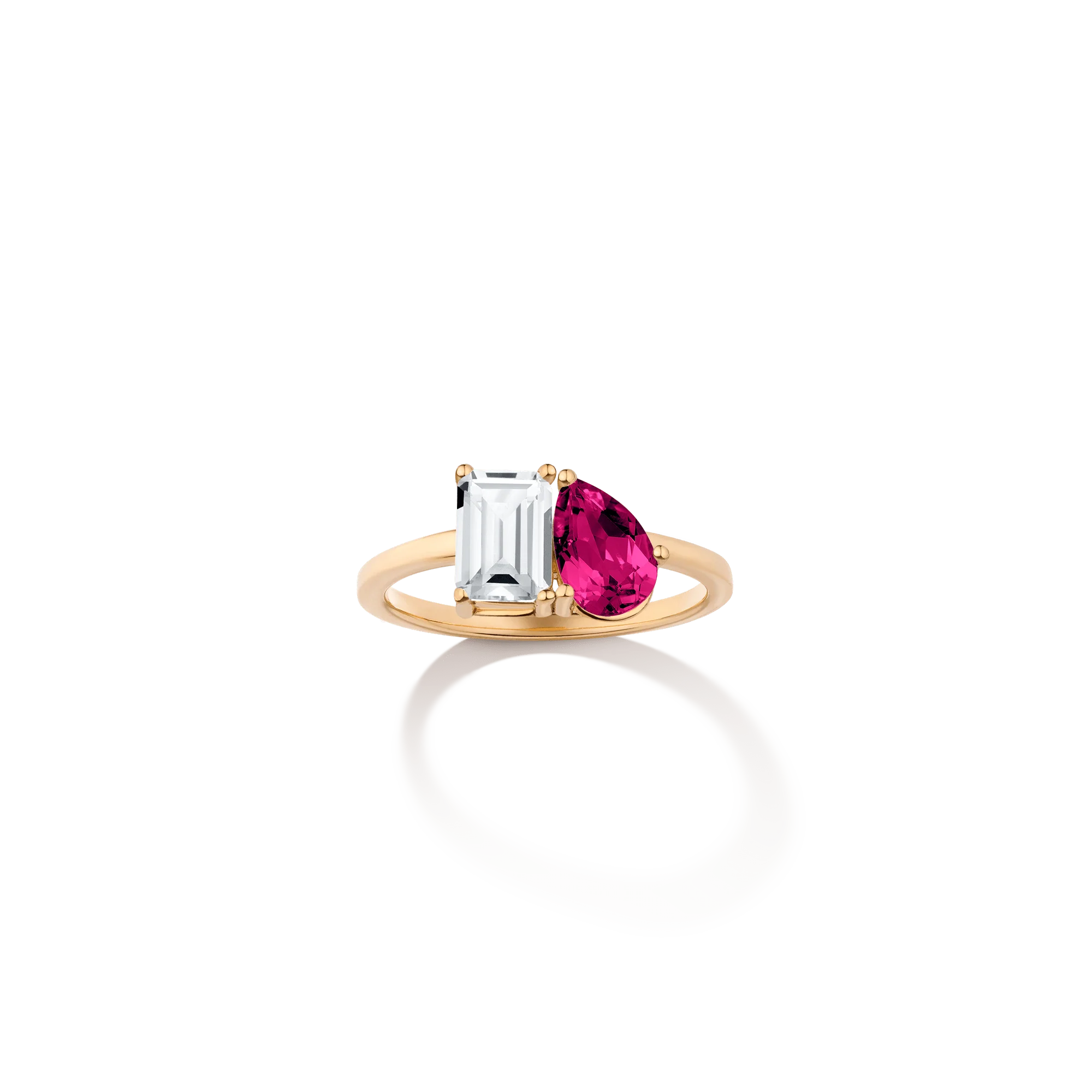 Toi et Moi Gemstone Classic Ring - Image 7