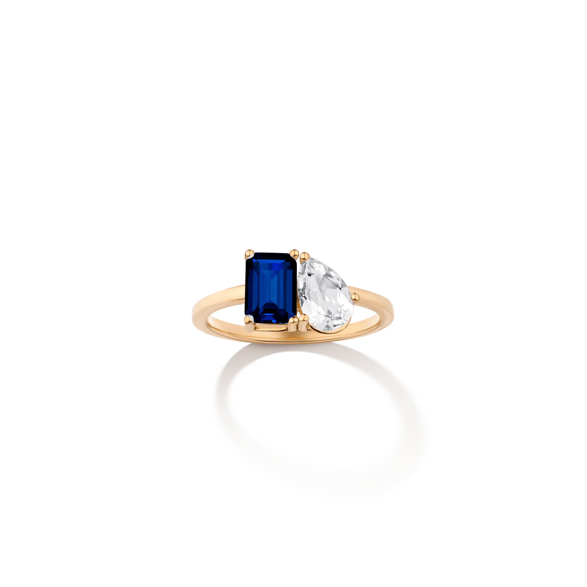 Toi et Moi Gemstone Classic Ring - Image 8