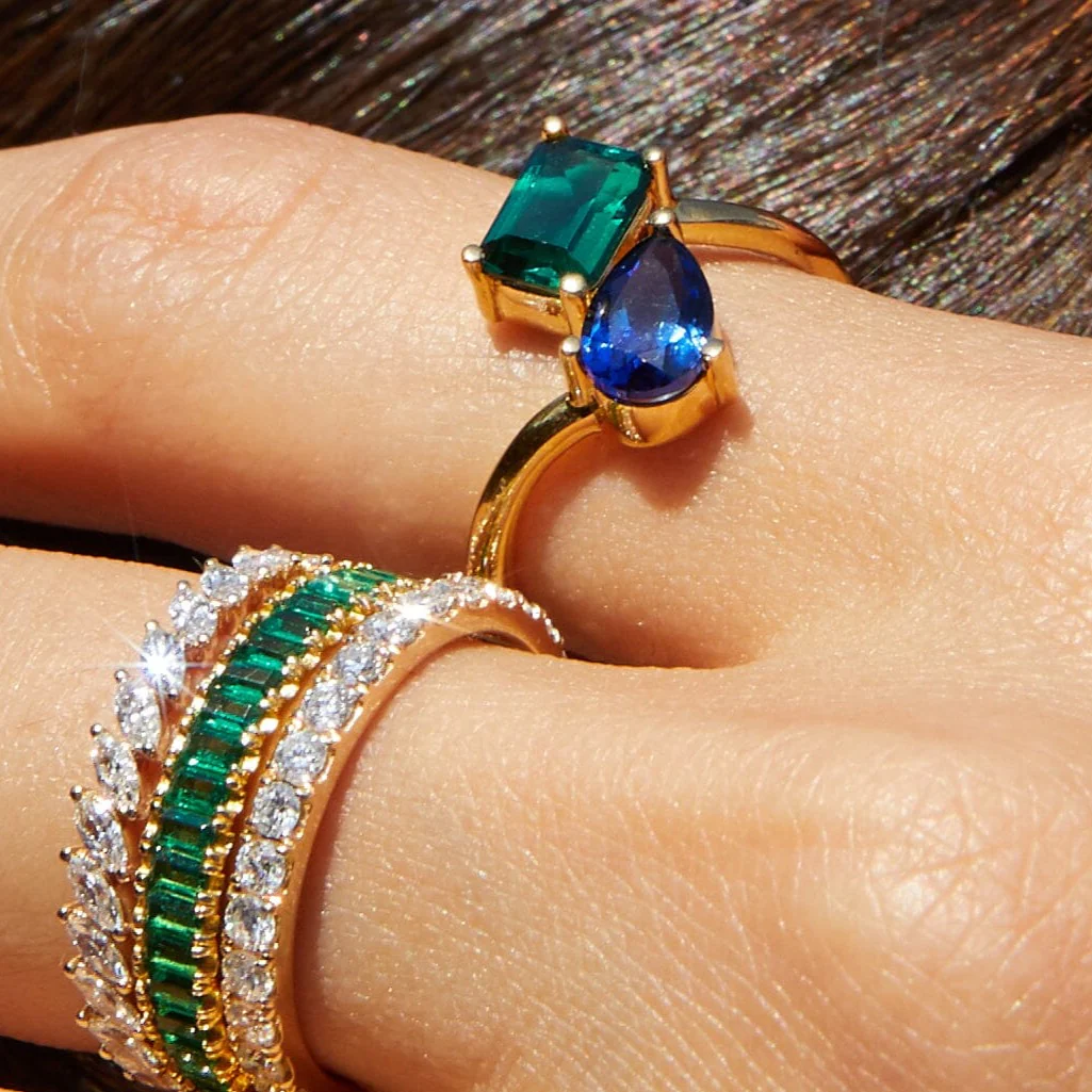 Toi et Moi Gemstone Heirloom Ring - Image 21