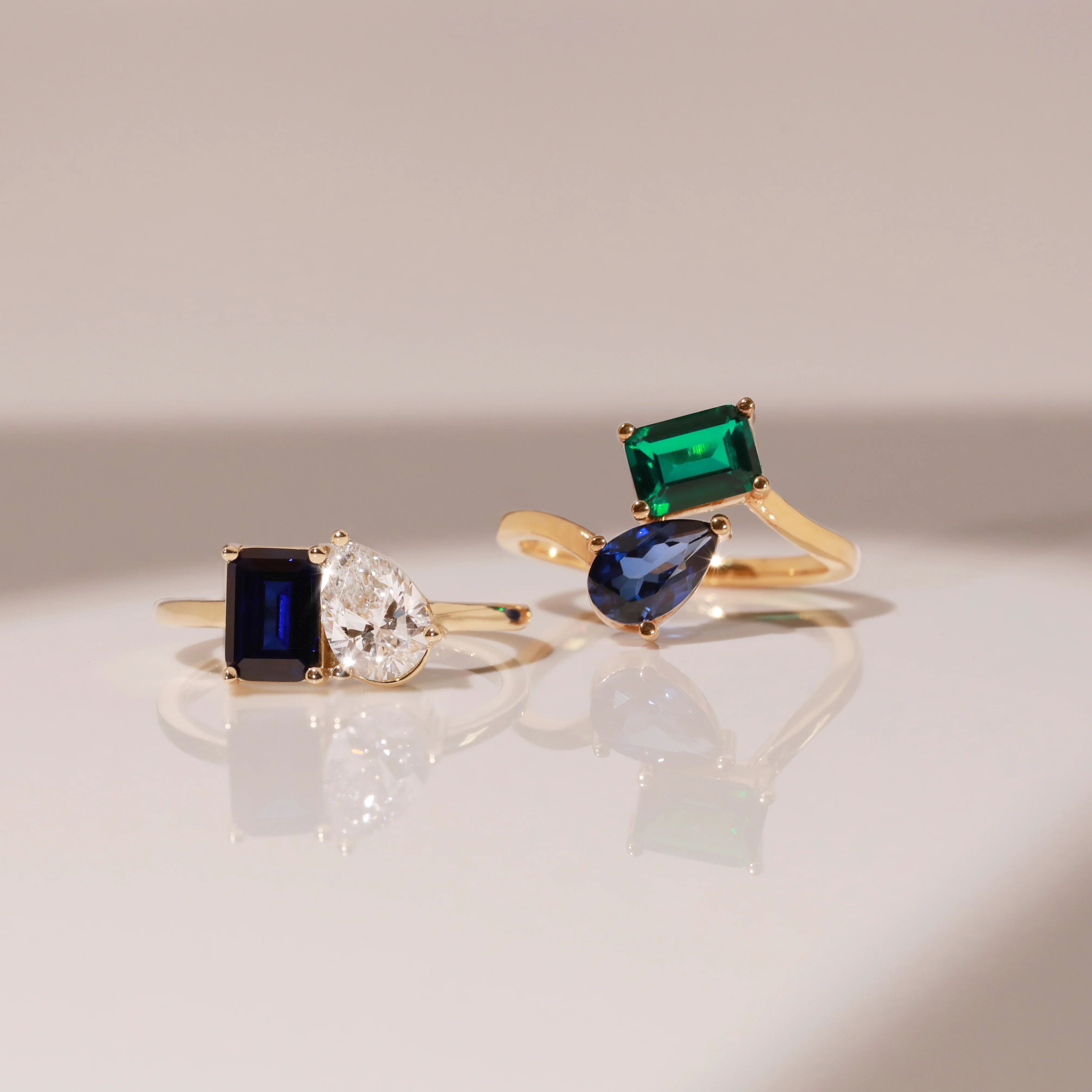 Toi et Moi Gemstone Heirloom Ring - Image 6