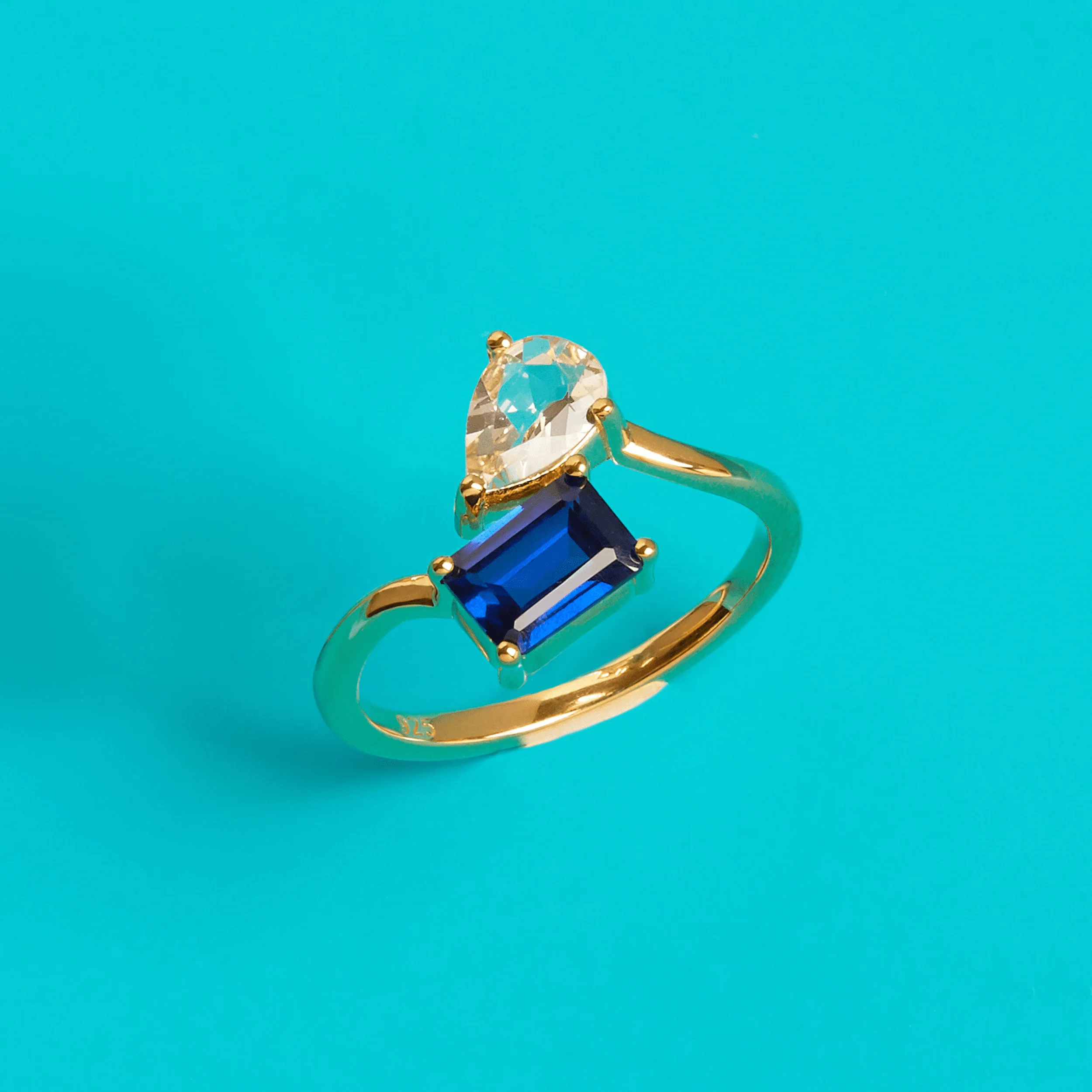 Toi et Moi Gemstone Heirloom Ring - Image 7