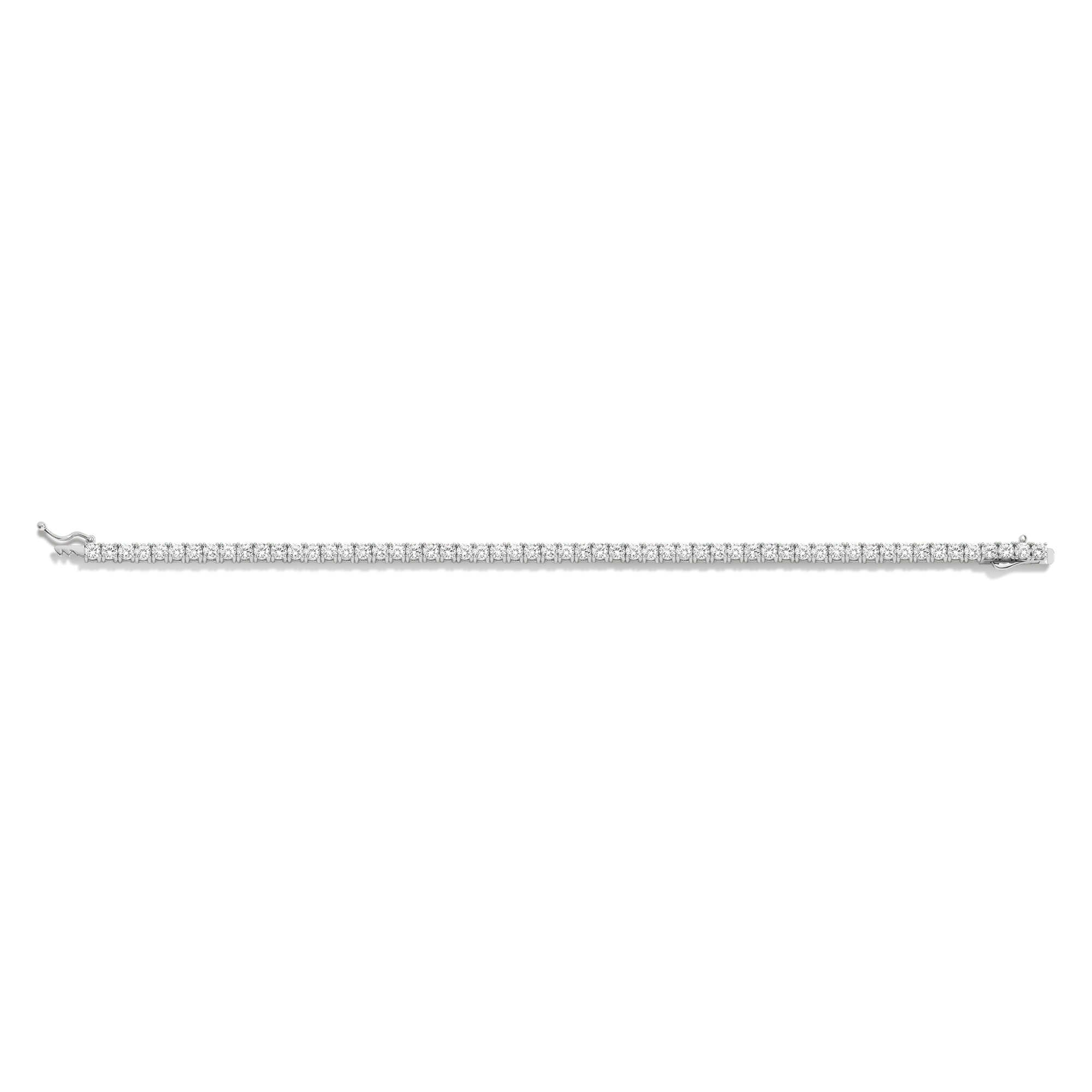 Lab Grown White Sapphire Tennis Bracelet - Image 10