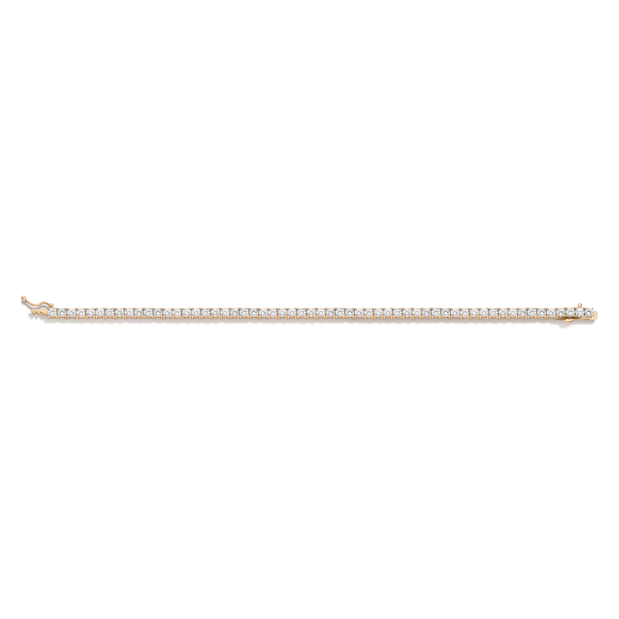 Lab Grown White Sapphire Tennis Bracelet - Image 11