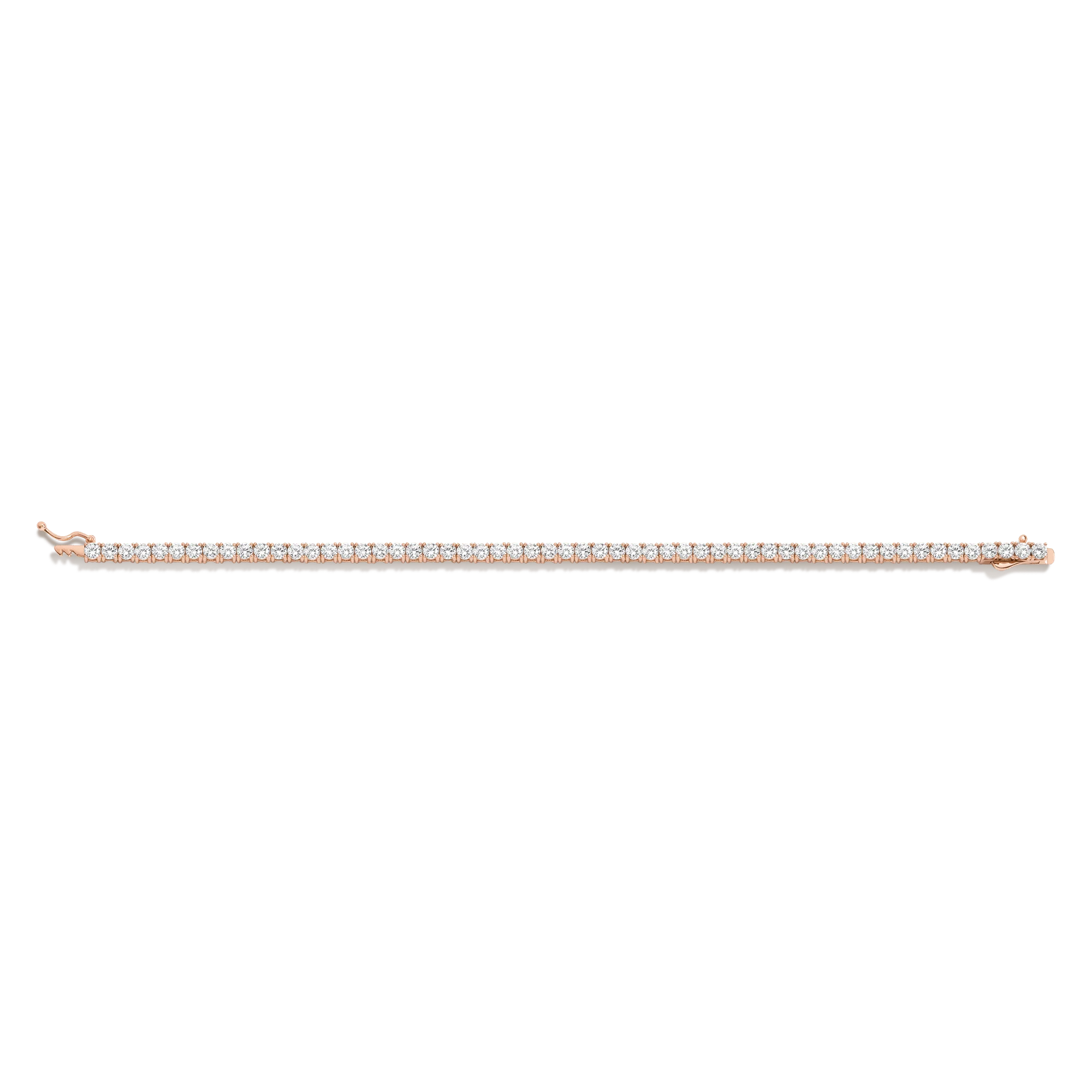 Lab Grown White Sapphire Tennis Bracelet - Image 12