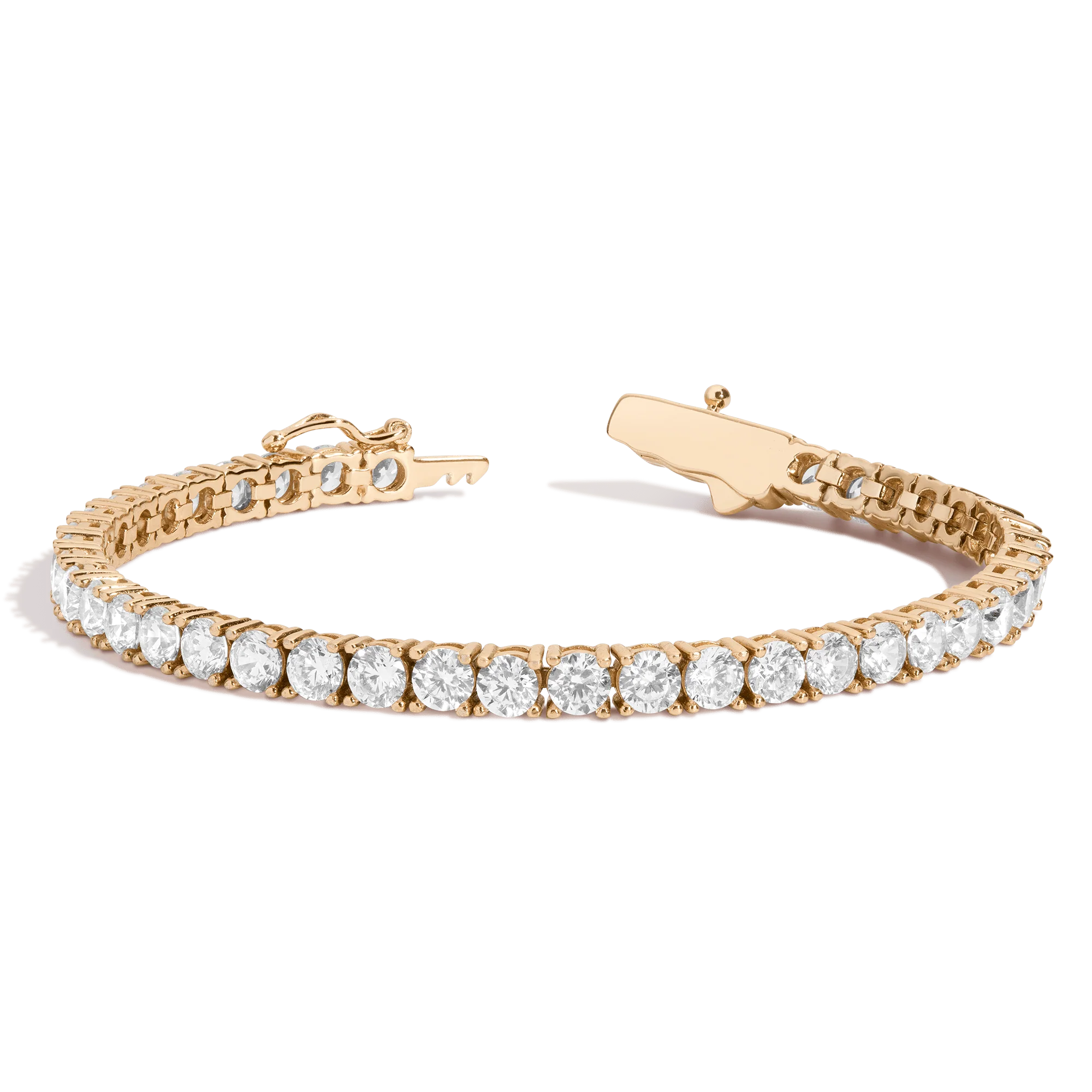 Lab Grown White Sapphire Tennis Bracelet - Image 14