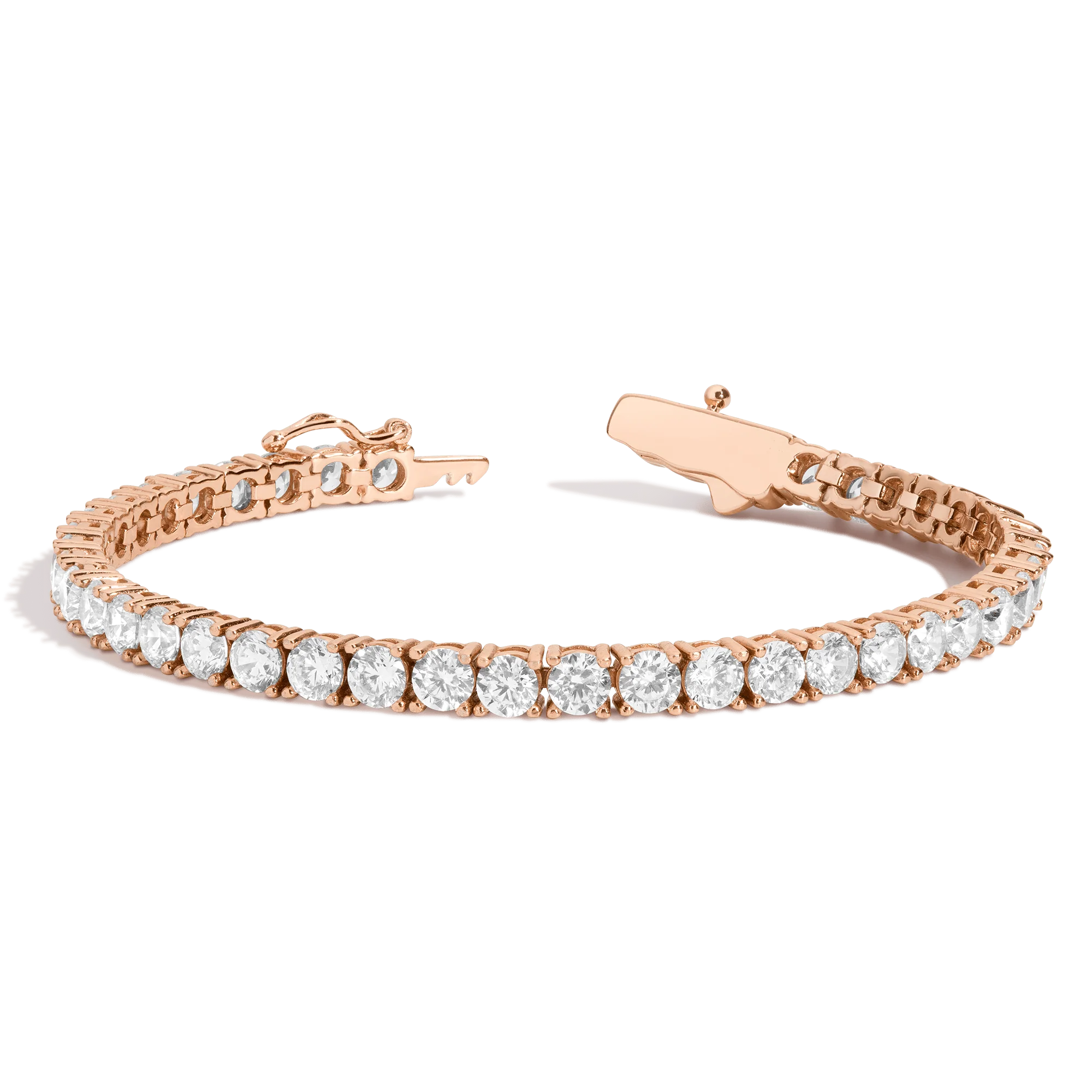 Lab Grown White Sapphire Tennis Bracelet - Image 15